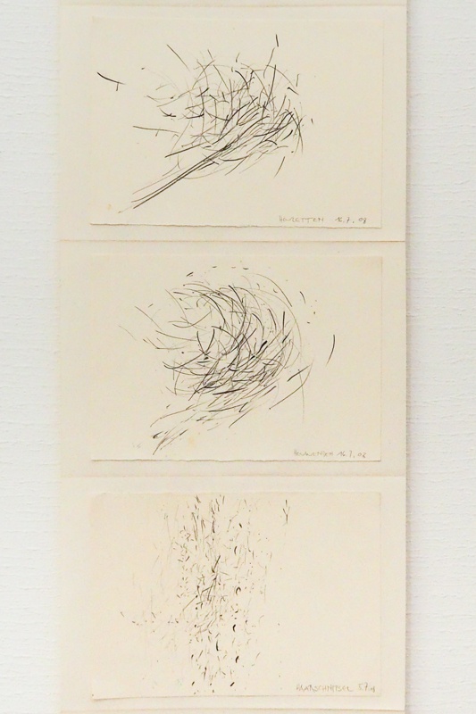 Skizzen in schwarz-weiss, Malerei der Künstlerin Regula Schenk, Rüti Zürich